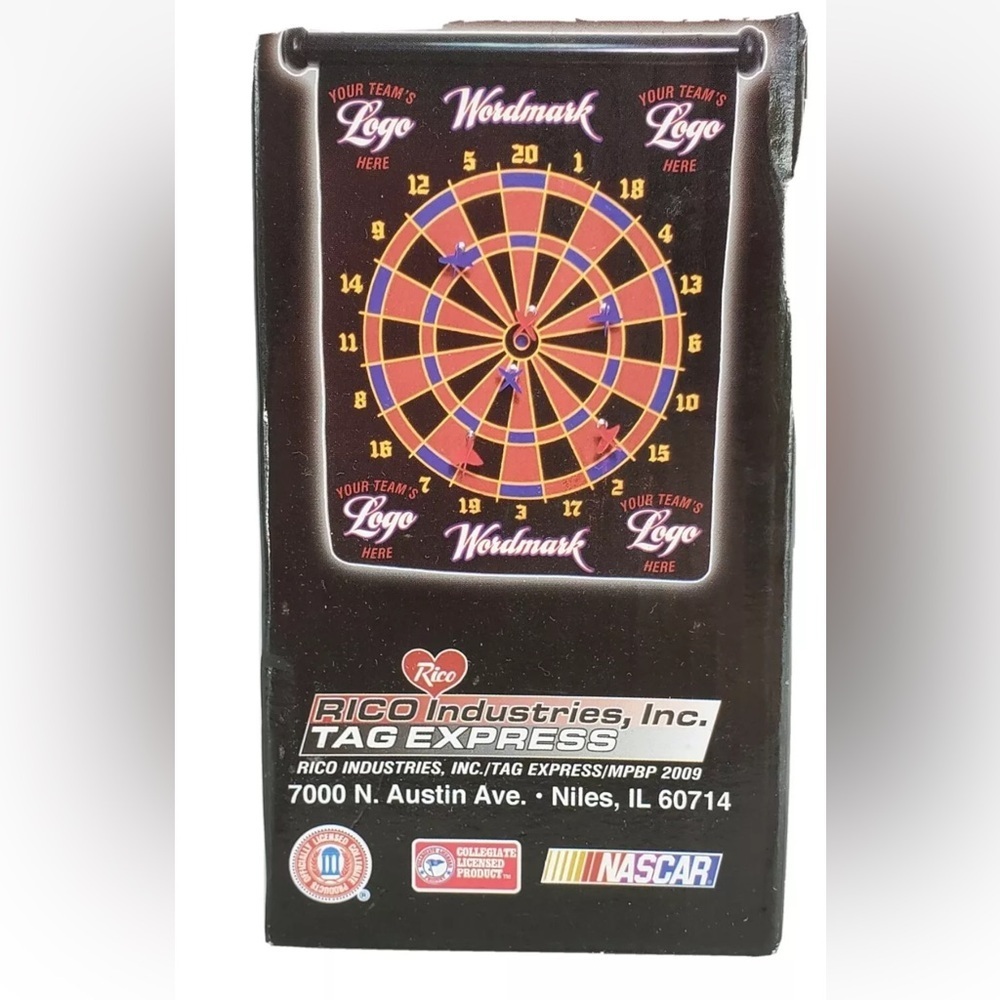 Vtg Roush Racing Magnetic Darts Game Wall Mount Nascar Rico Ind. Tag Express NIB